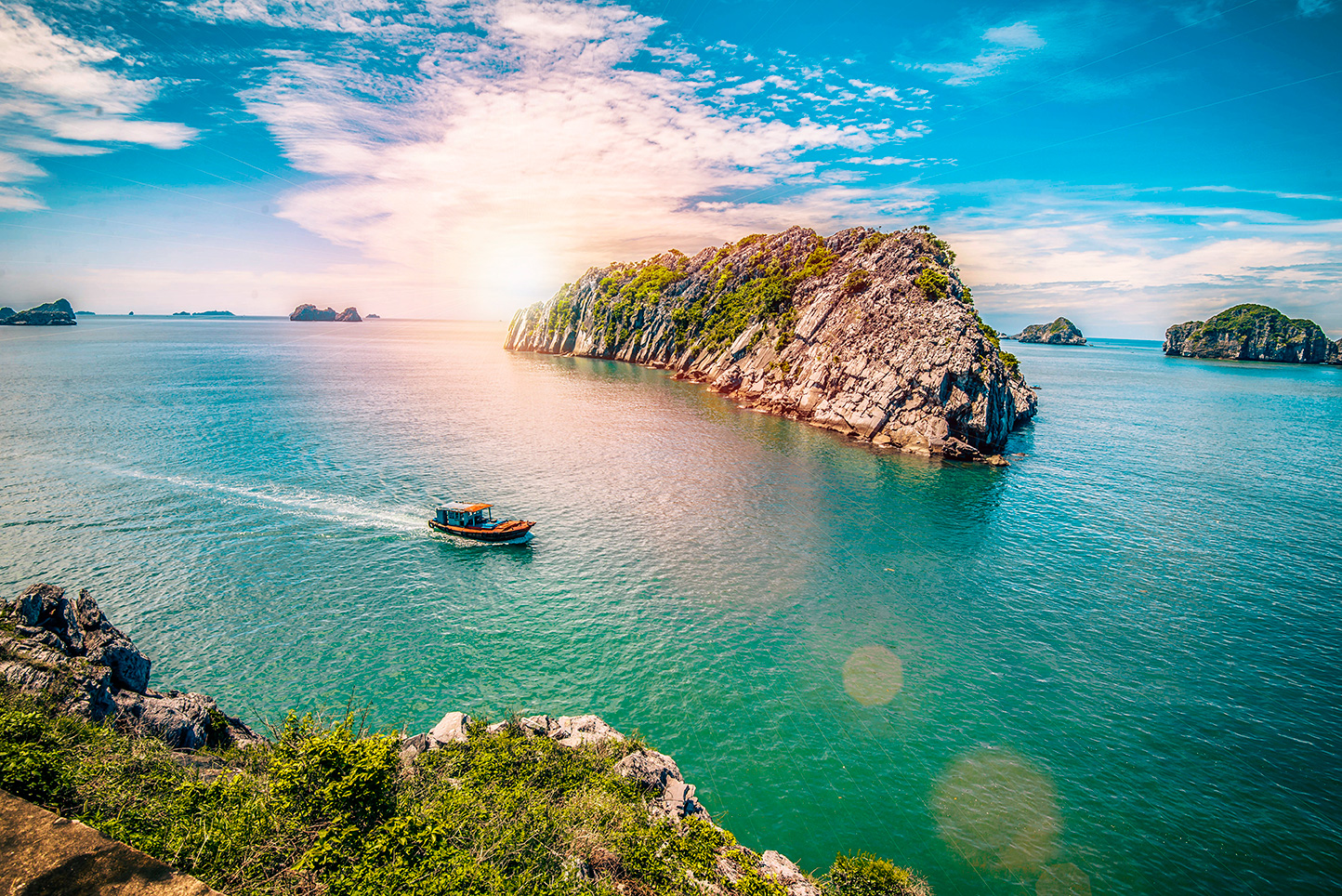 Vietnamin turkoosinsininen meri